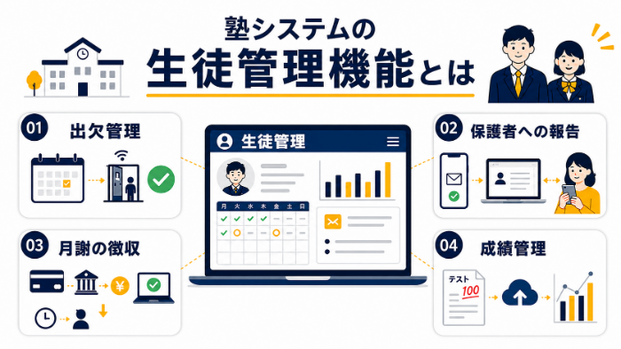 塾システム_主な機能_生徒管理機能でできること